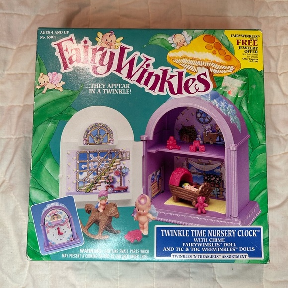 Vintage Fairy Winkles Twinkle Time Nursery Clock~ New in Box 1993 Kenner - Picture 1 of 5